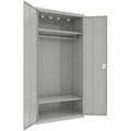 Hirsh Industries 18'' x 36'' x 72'' Light Gray Wardrobe Cabinet - Assembled 25064 42025064